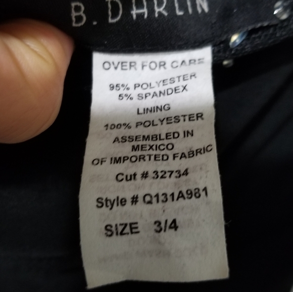 B. Darlin black dress with jewels -Like new - Picture 8 of 9